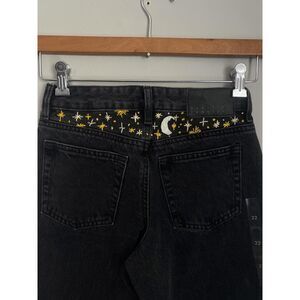 PACSUN Jeans, 22, Celestial Hand Embroidered, NEW